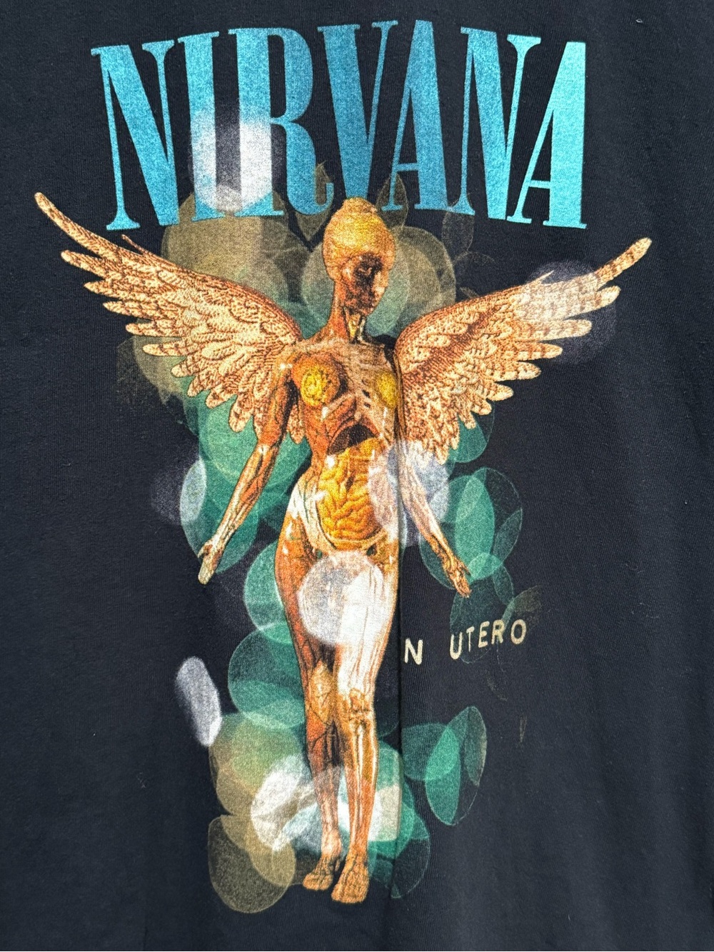 NIRVANA In Utero Tee M 19.5” p2p Black NWOT - Picture 5 of 7